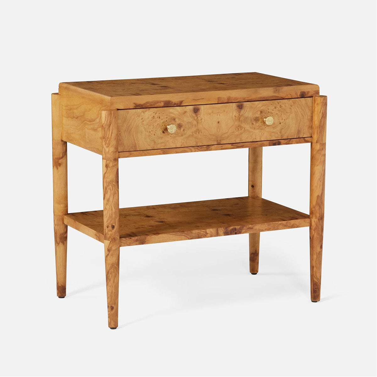 Made Goods Fenwick Mappa Burlwood Double Nightstand