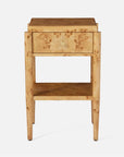 Made Goods Fenwick Mappa Burlwood Single Nightstand