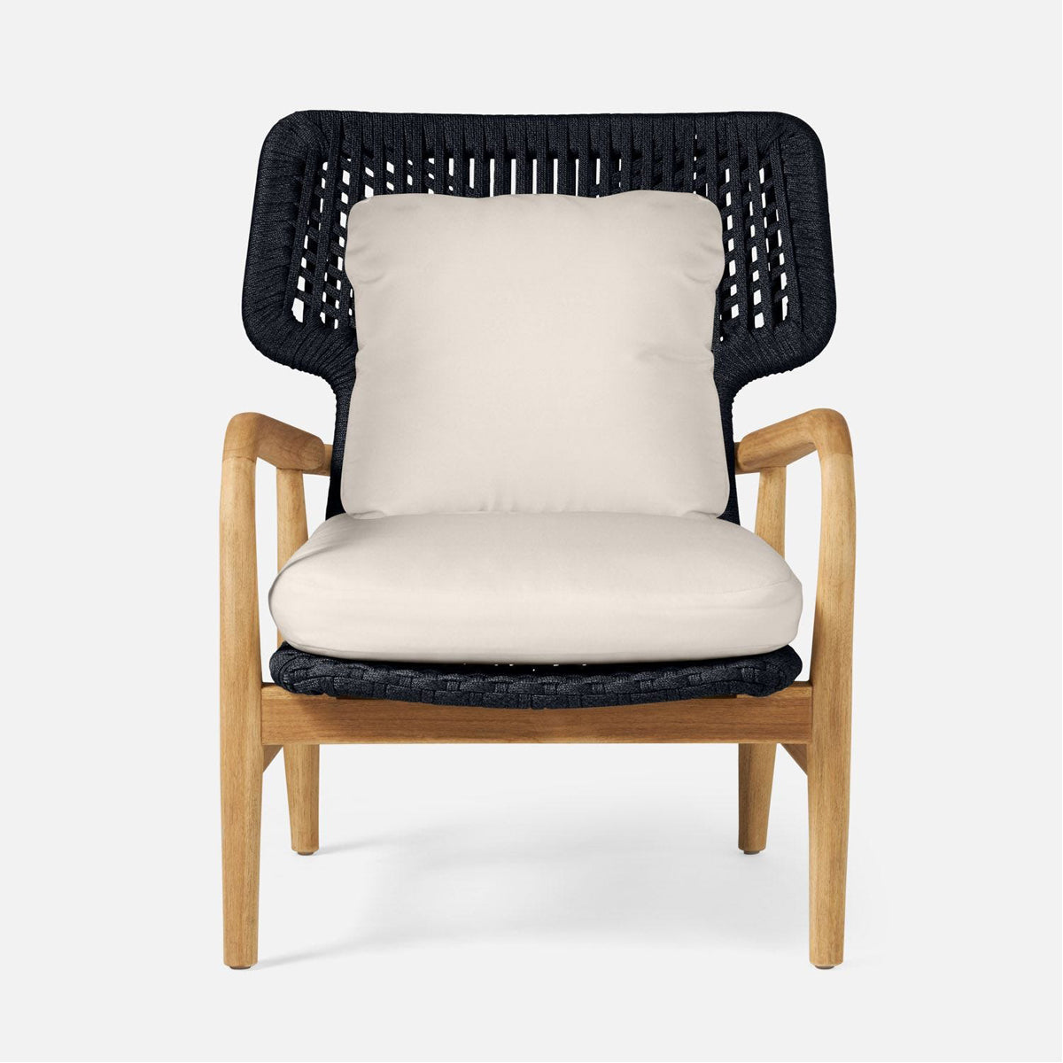 Made Goods Garrison Outdoor Lounge Chair in Weser Fabric