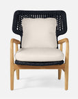 Made Goods Garrison Outdoor Lounge Chair in Weser Fabric