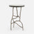 Made Goods Genevier Brass Side Table in Realistic Faux Shagreen