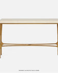 Made Goods Giordano Narrow Console Table in Faux Horn