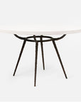 Made Goods Grace Pitted Iron Dining Table in Faux Shagreen