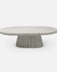 Made Goods Grady Scalloped Concrete Outdoor Coffee Table