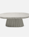 Made Goods Grady Scalloped Concrete Outdoor Coffee Table