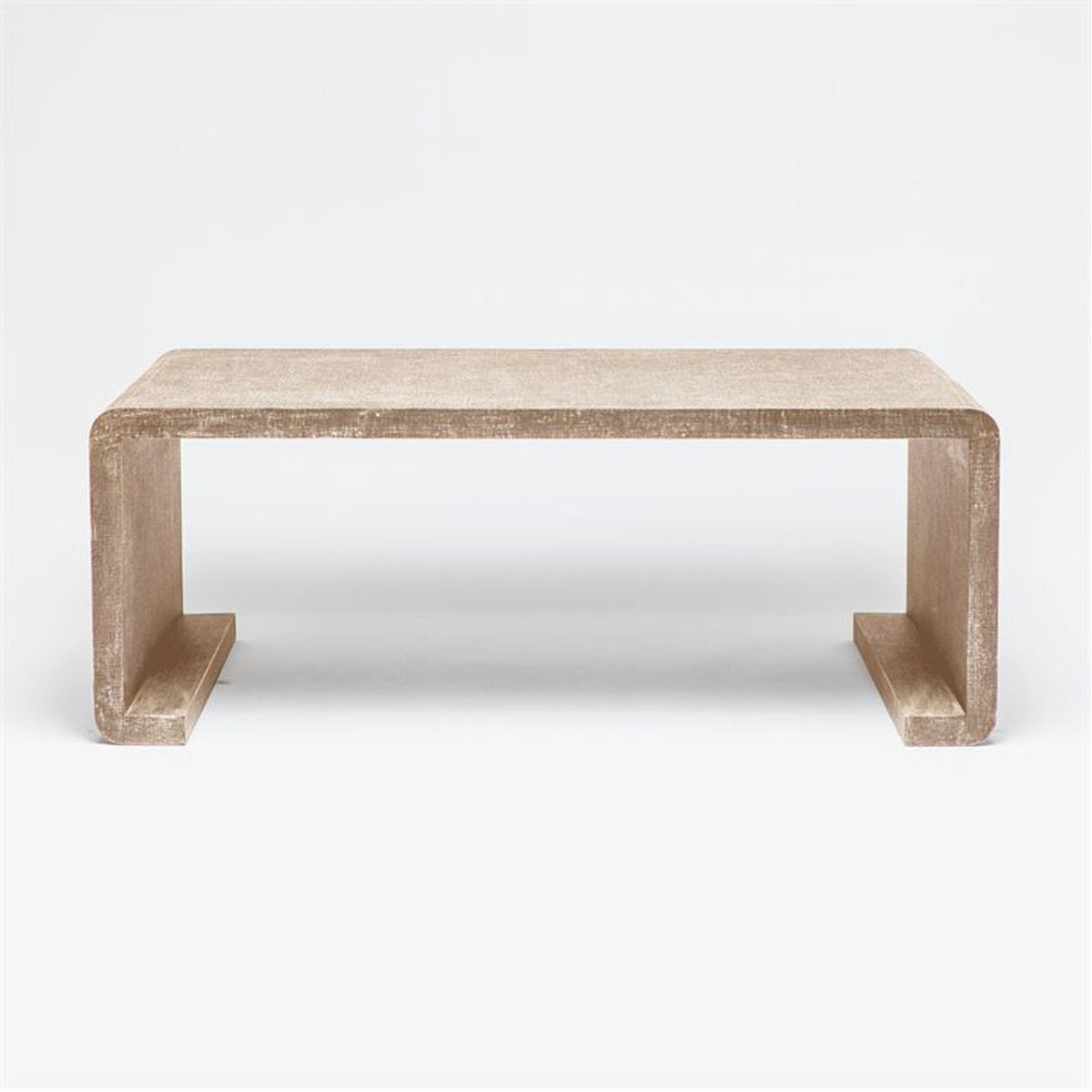 Made Goods Gustav Curved Linen Coffee Table