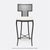 Made Goods Hadley Metal Outdoor Bar Stool in Alsek Fabric