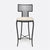 Made Goods Hadley Metal Outdoor Bar Stool in Danube Fabric