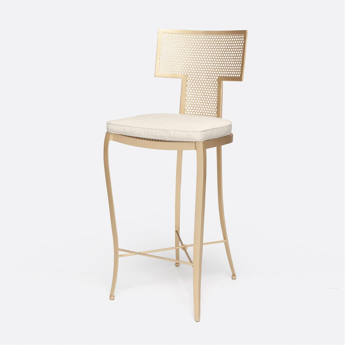 Made Goods Hadley Outdoor Bar Stool in Lambro Boucle