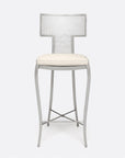 Made Goods Hadley Metal Outdoor Bar Stool in Danube Fabric