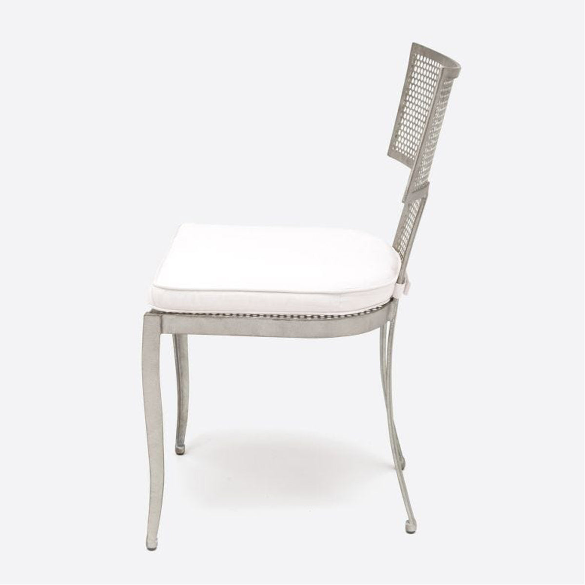 Made Goods Hadley Metal Outdoor Dining Chair in Lambro Boucle