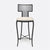 Made Goods Hadley Metal Outdoor Counter Stool in Volta Fabric