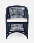 Made Goods Helena Open-Weave Barrel Outdoor Dining Chair in Danube