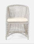 Made Goods Helena Open-Weave Barrel Outdoor Dining Chair in Danube