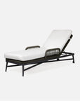 Made Goods Hendrick Aluminum Outdoor Chaise Lounge in Lambro Boucle