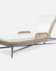 Made Goods Hendrick Aluminum Outdoor Chaise Lounge in Lambro Boucle