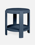 Made Goods Holmes Modern Faux Belgian Linen Side Table