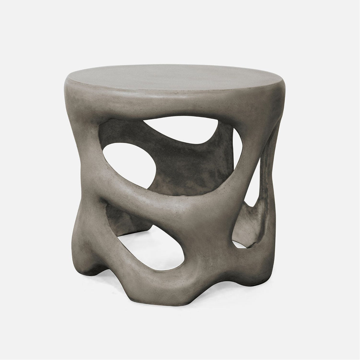 Made Goods Hyde Sculptural Concrete Outdoor Side Table