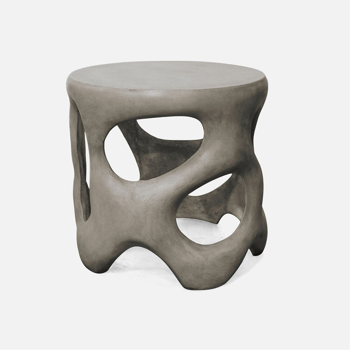 Made Goods Hyde Sculptural Concrete Outdoor Side Table