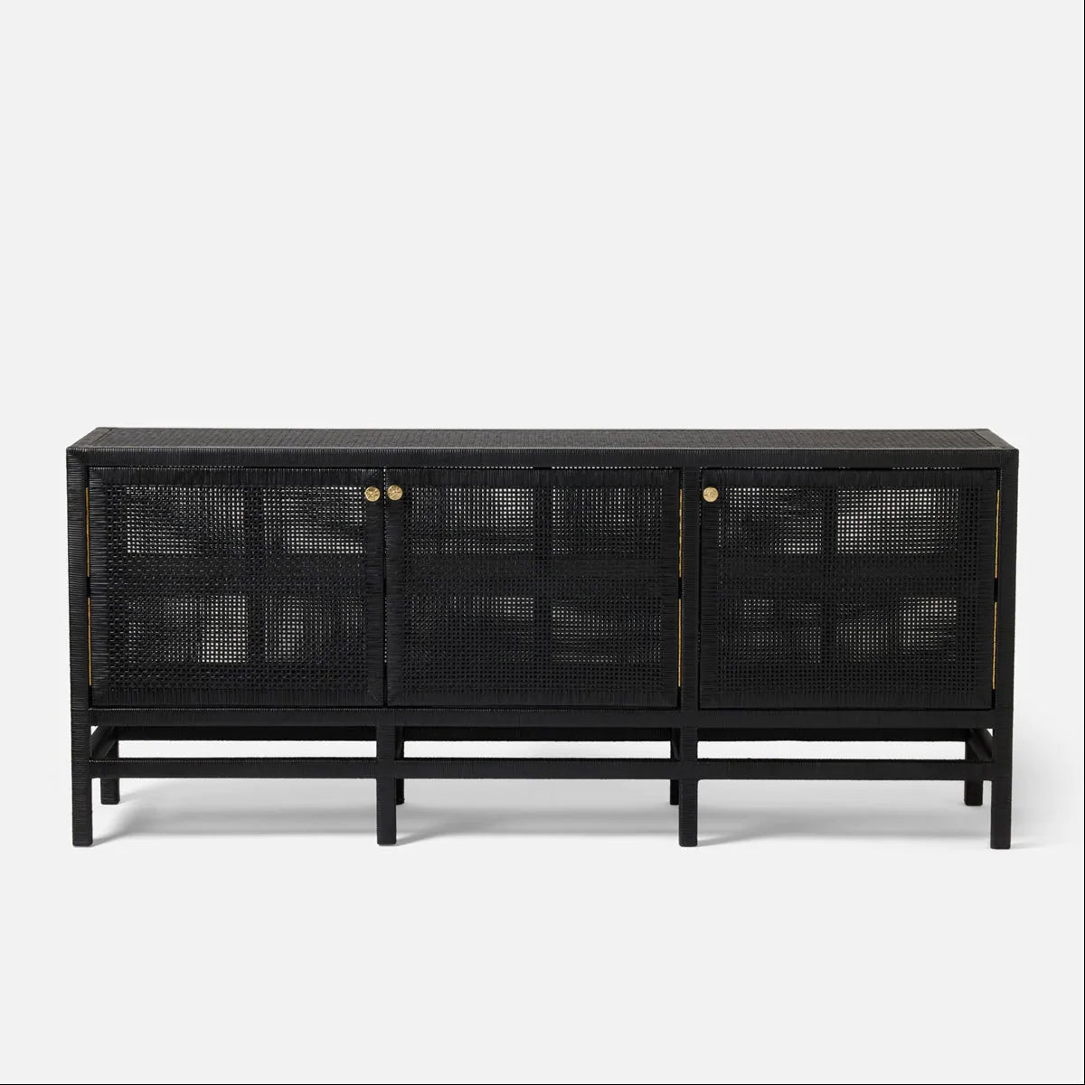 Made Goods Isla Rattan 3-Door Buffet