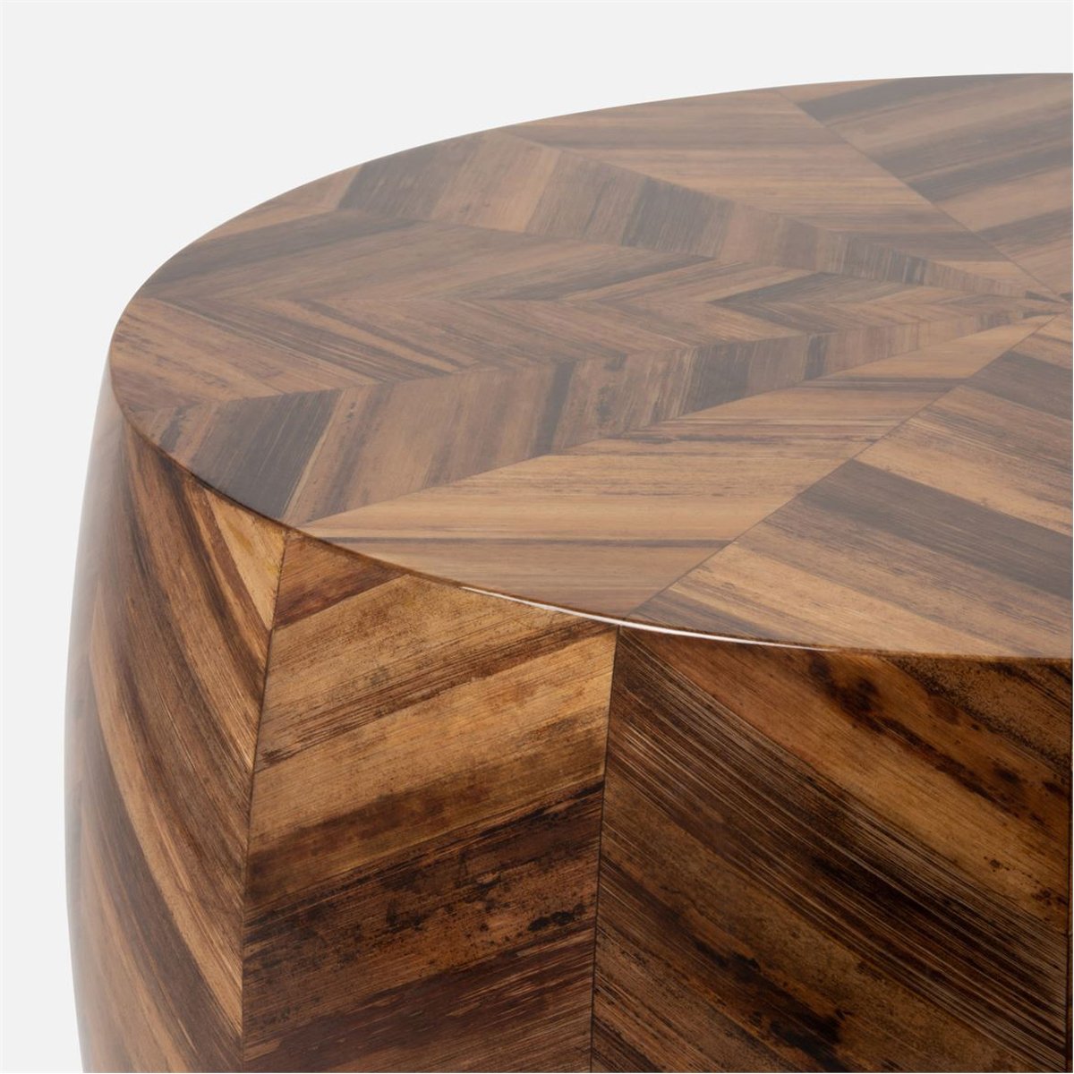 Made Goods Jada Chevron Banana Bark Coffee Table