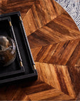 Made Goods Jada Chevron Banana Bark Coffee Table