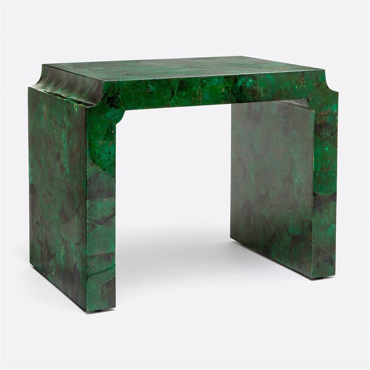 Made Goods Jade Green Tab Shell Deco Single Bench