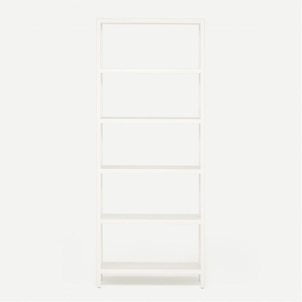 Made Goods Jake 6-Shelf Faux Belgian Linen Bookcase