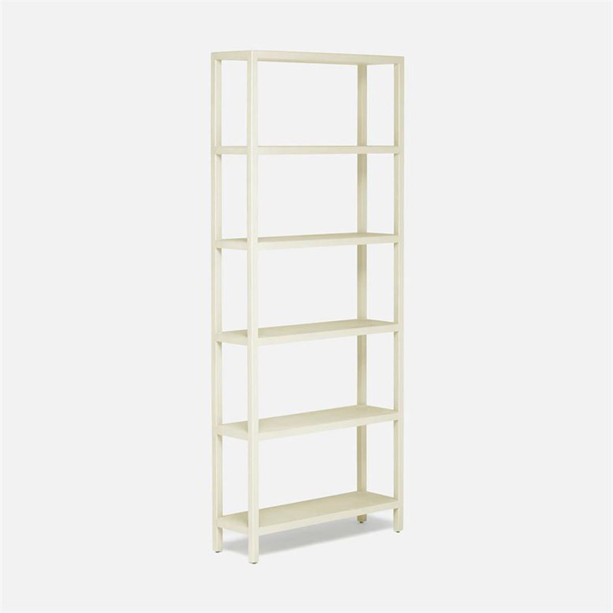 Made Goods Jake 6-Shelf Faux Belgian Linen Bookcase