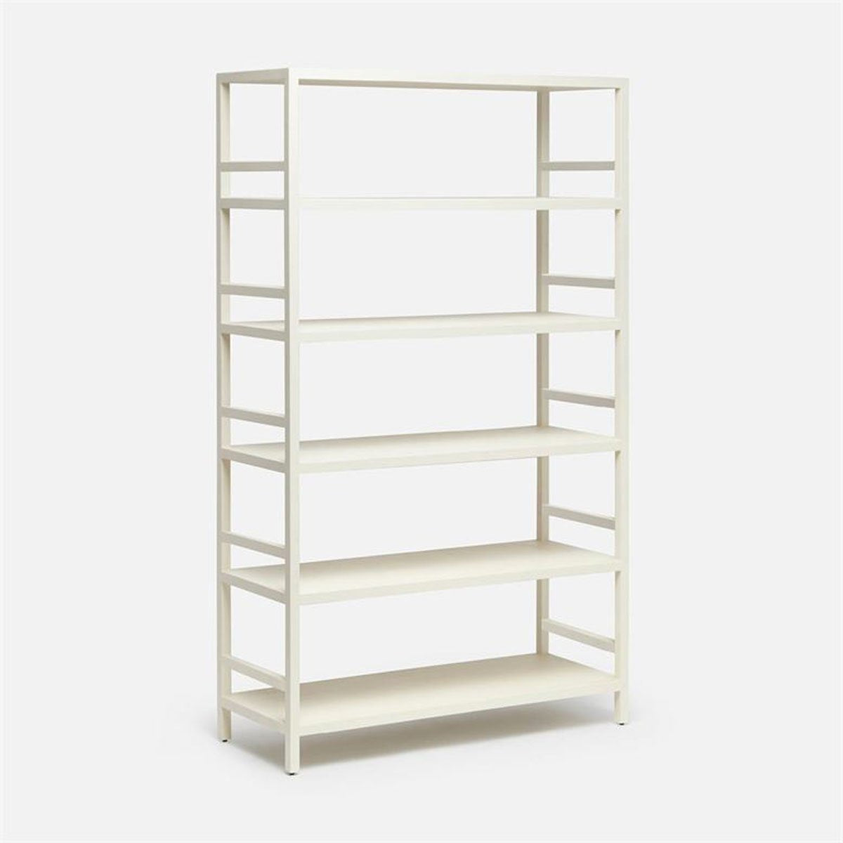 Made Goods Jake 6-Shelf Faux Belgian Linen Bookcase