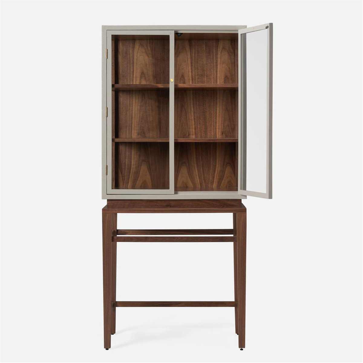 Made Goods Jamison Faux Raffia Veneer Cabinet