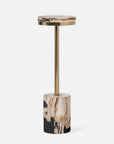 Made Goods Janina Petrified Wood Accent Table