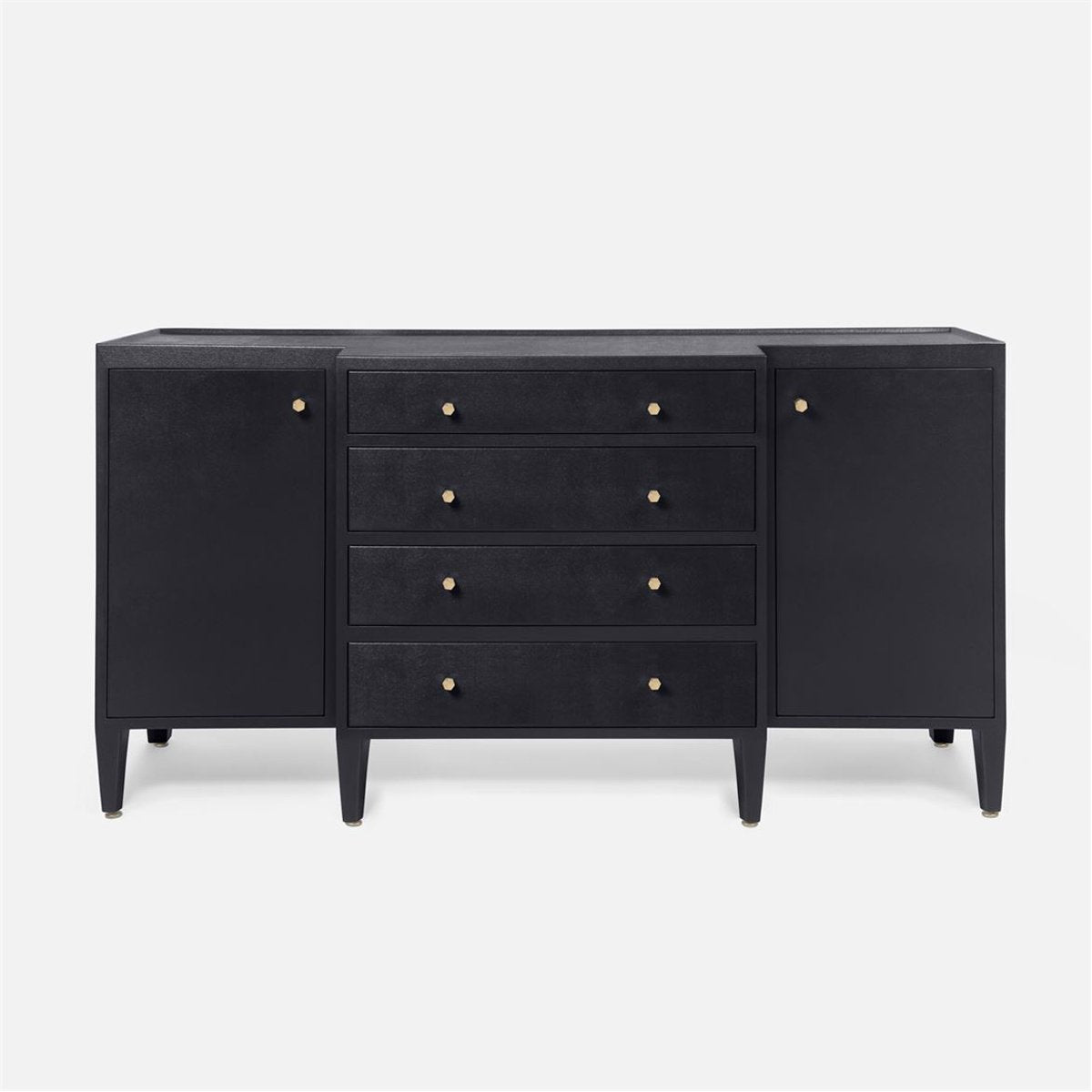 Made Goods Jarin Faux Belgian Linen Deep Drawer Buffet