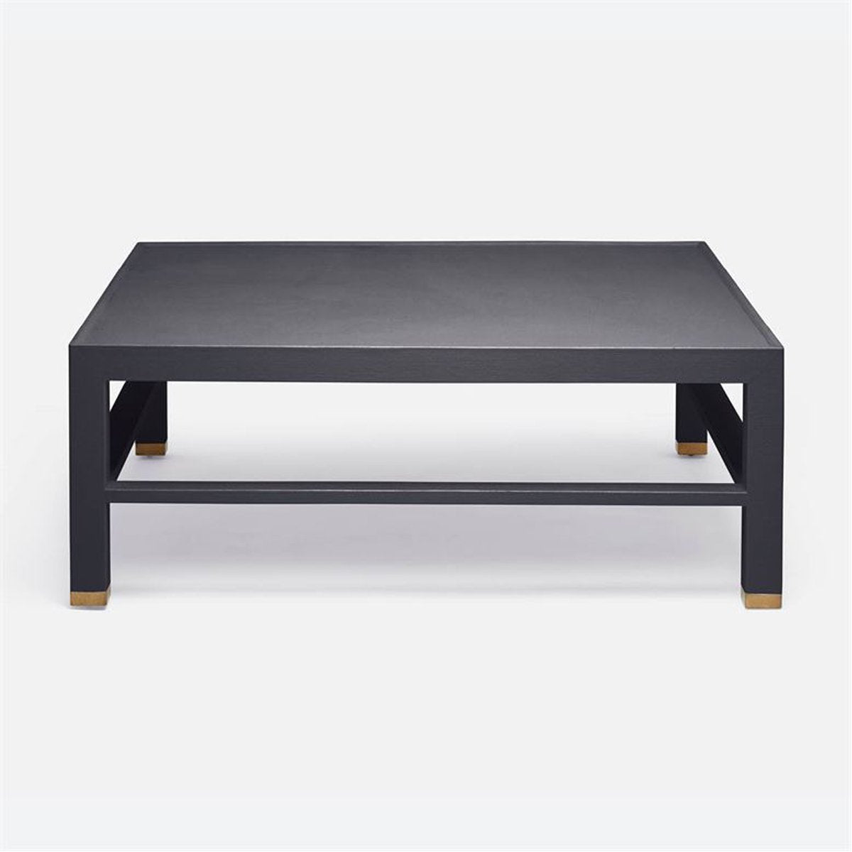 Made Goods Jarin 48-Inch Square Faux Belgian Linen Coffee Table