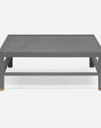 Made Goods Jarin 52-Inch Rectangle Faux Belgian Linen Coffee Table