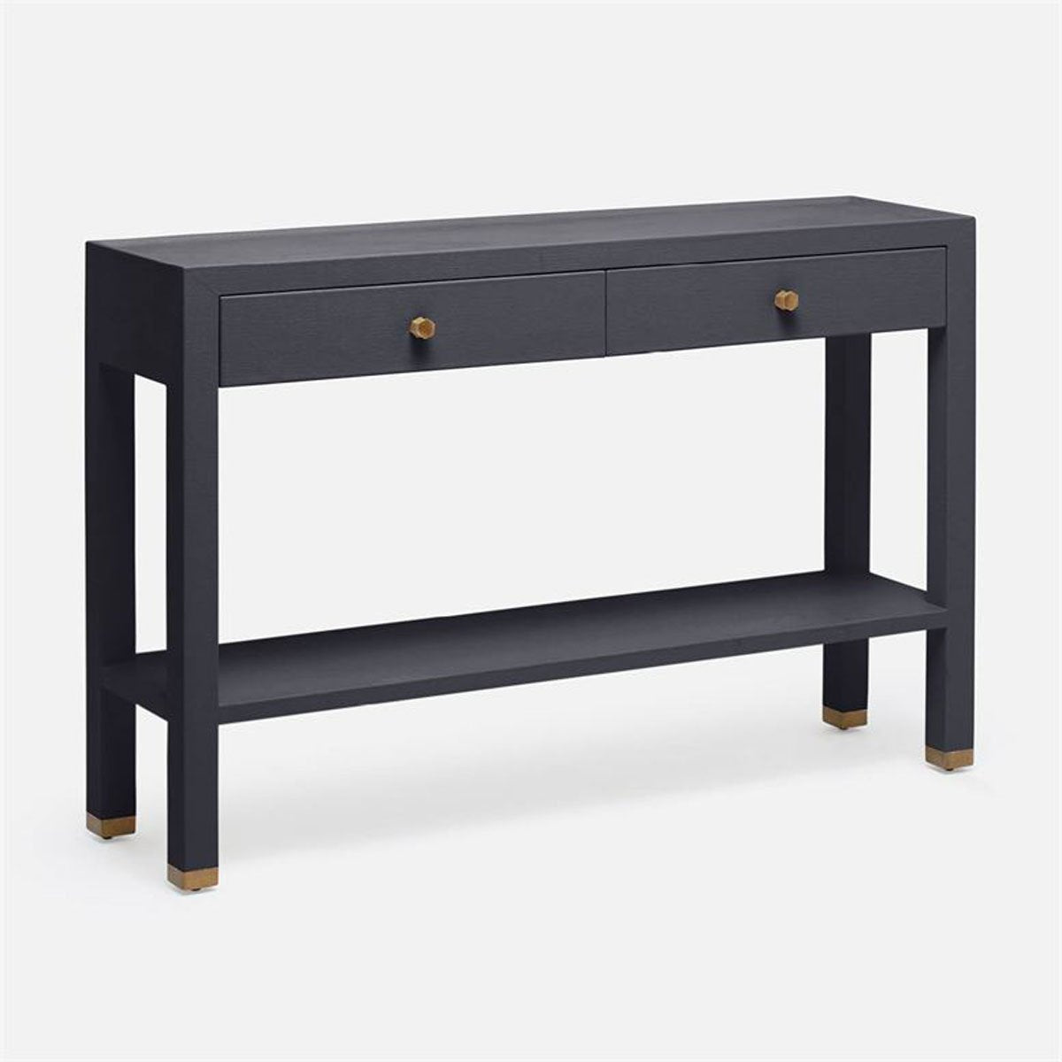 Made Goods Jarin Faux Belgian Linen Console Table