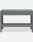 Made Goods Jarin Faux Belgian Linen Console Table