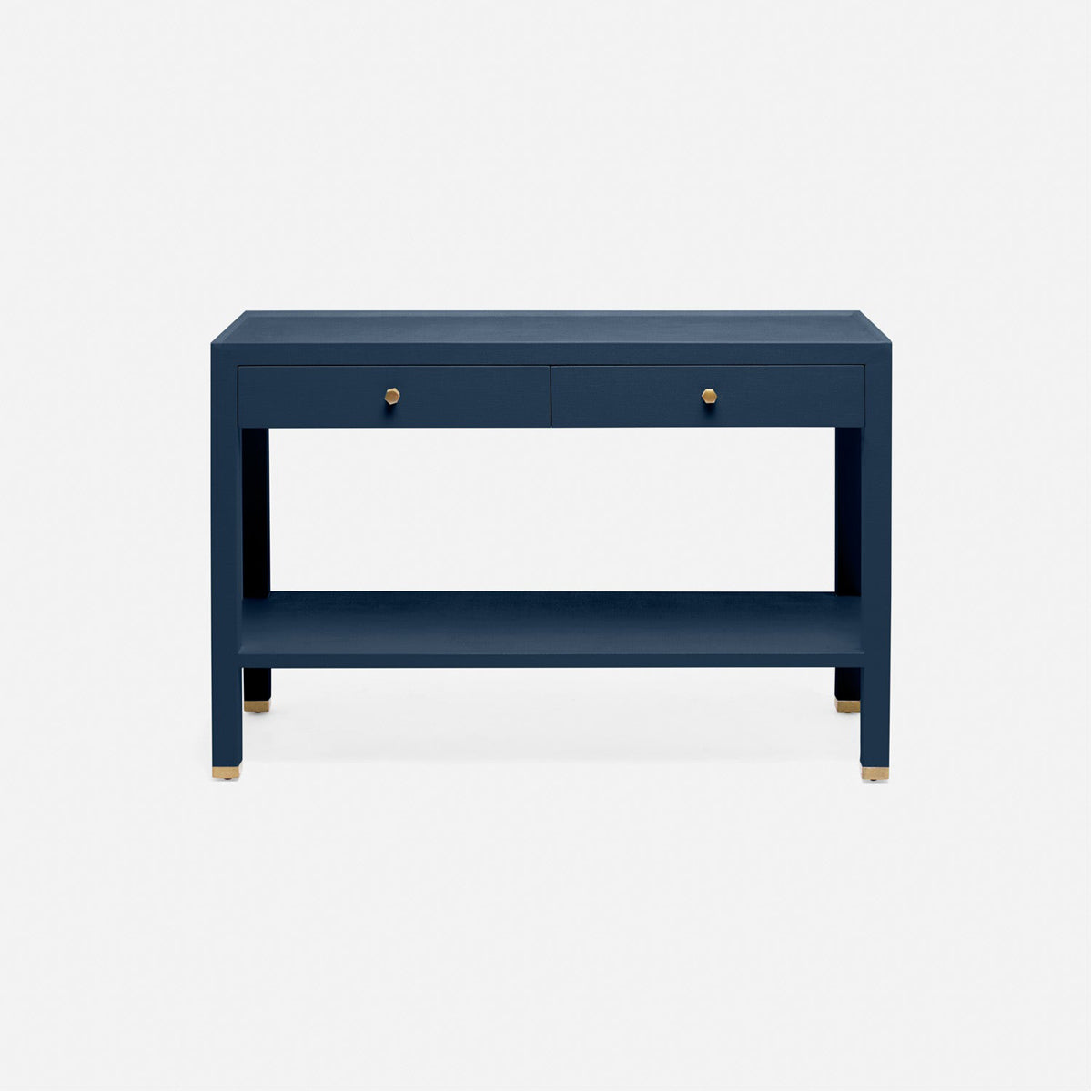 Made Goods Jarin Faux Belgian Linen Console Table