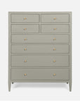 Made Goods Jarin Faux Belgian Linen Tallboy Dresser