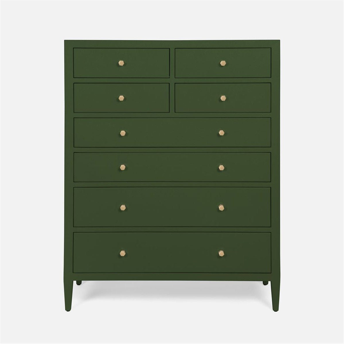 Made Goods Jarin Faux Belgian Linen Tallboy Dresser