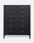 Made Goods Jarin Faux Belgian Linen Tallboy Dresser