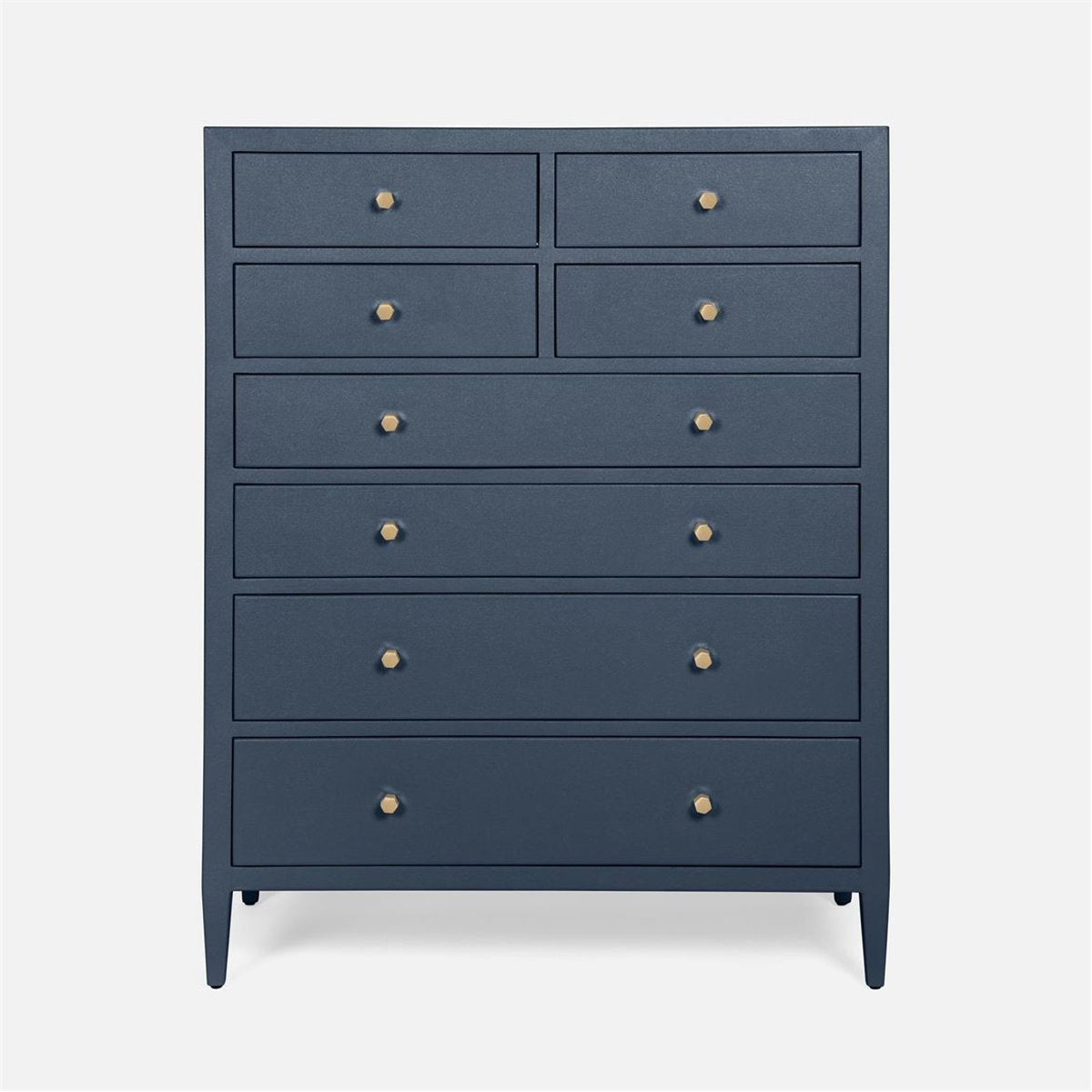 Made Goods Jarin Faux Belgian Linen Tallboy Dresser