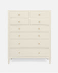 Made Goods Jarin Faux Belgian Linen Tallboy Dresser