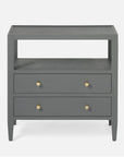 Made Goods Jarin Faux Belgian Linen 2-Drawer Double Nightstand