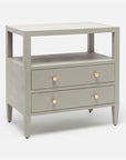 Made Goods Jarin Faux Belgian Linen 2-Drawer Double Nightstand