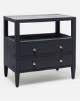 Made Goods Jarin Faux Belgian Linen 2-Drawer Double Nightstand