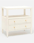 Made Goods Jarin Faux Belgian Linen 2-Drawer Double Nightstand