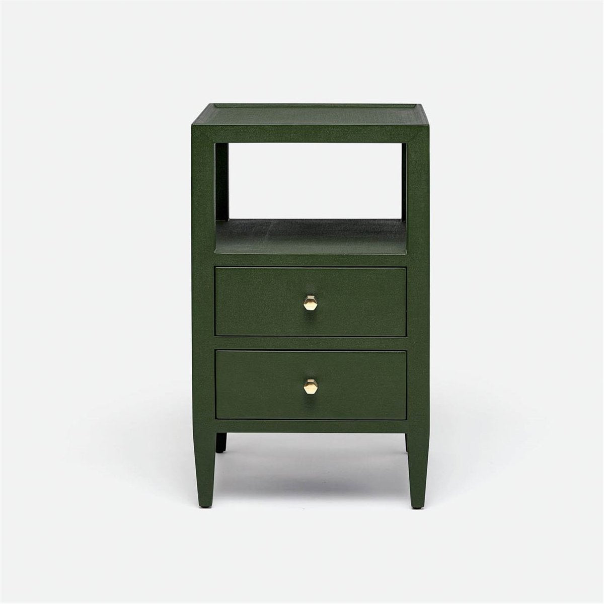 Made Goods Jarin Faux Belgian Linen 2-Drawer Single Nightstand