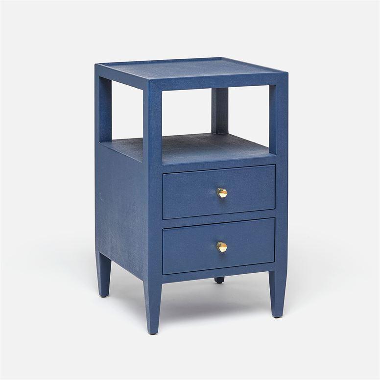 Made Goods Jarin Faux Belgian Linen 2-Drawer Single Nightstand