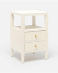 Made Goods Jarin Faux Belgian Linen 2-Drawer Single Nightstand